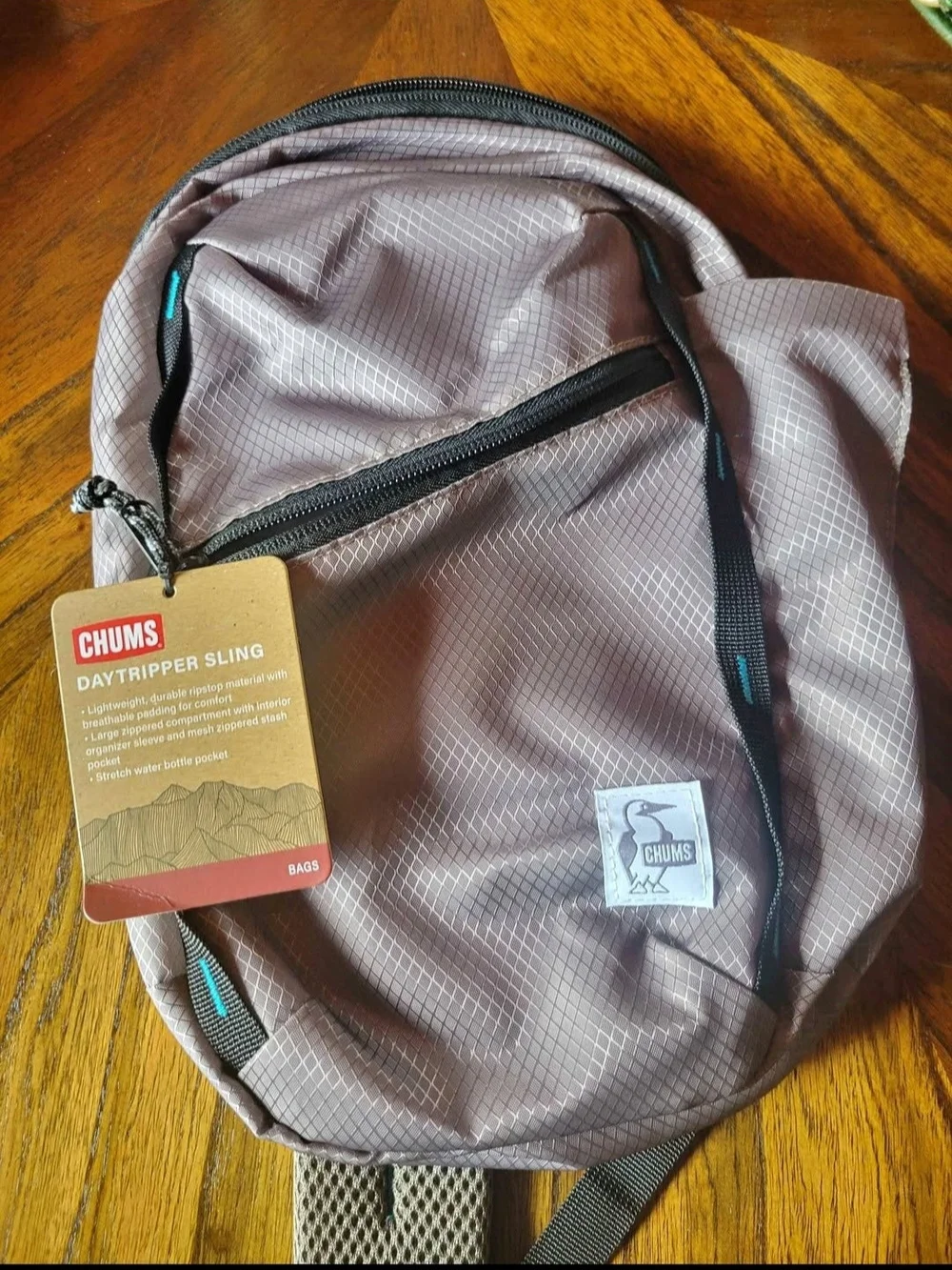 CHUMS Daytripper Sling Bag — Dusty Mauve